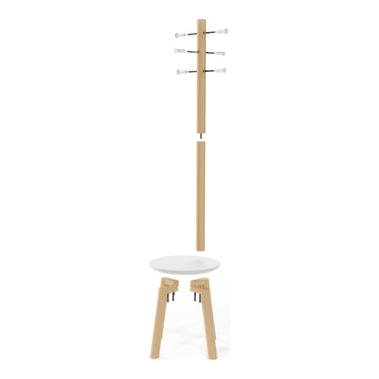 Pillar Stool and Coatrack