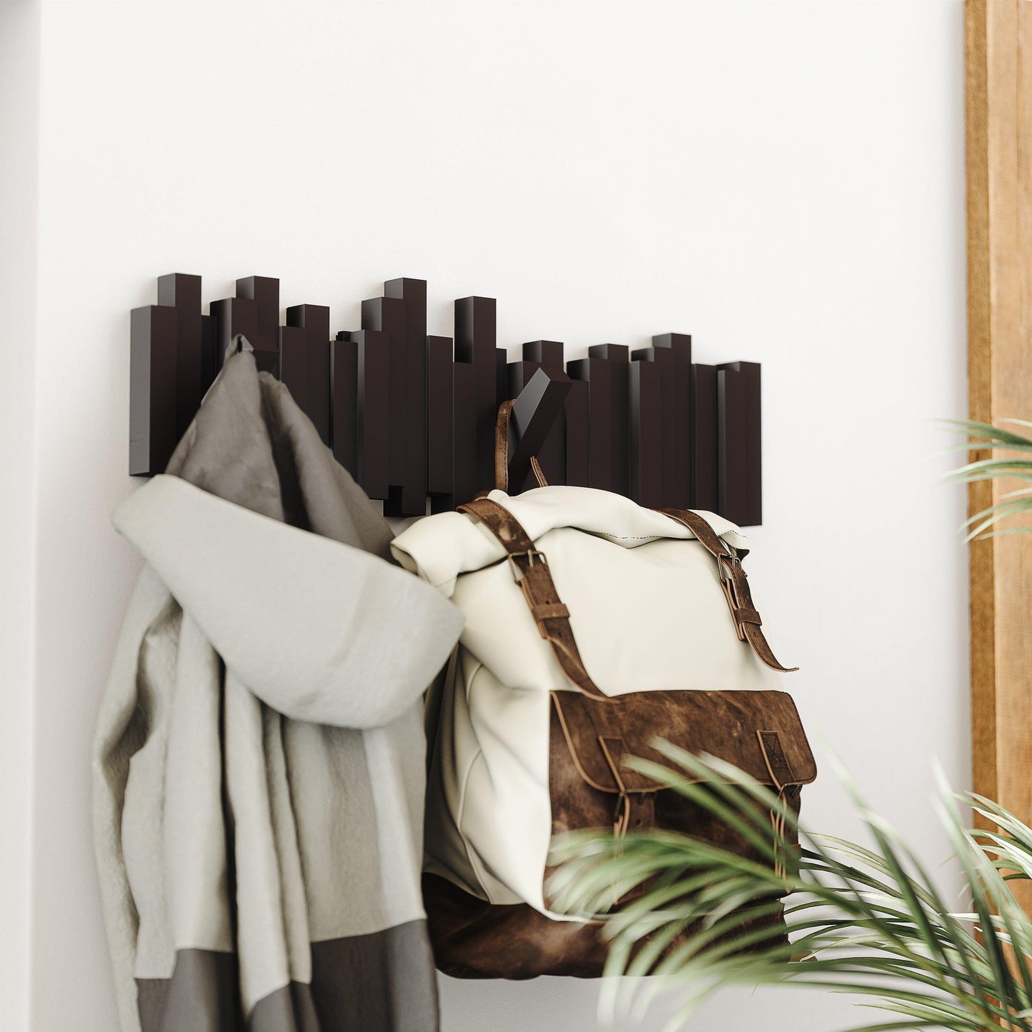 Sticks Wall Mounted Coat Rack