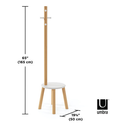 Pillar Stool and Coatrack